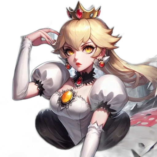 crown, staff, dress, weapon transparent PNG cut-out