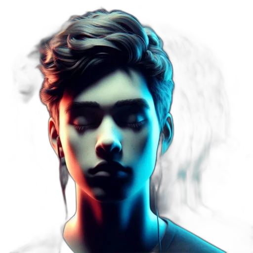 face, photorealistic, fantasy art, concept art transparent PNG cut-out
