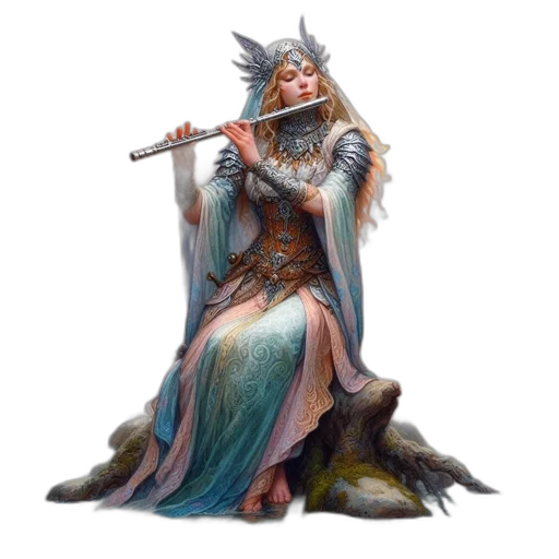 staff, sword, dragon, dress transparent PNG cut-out