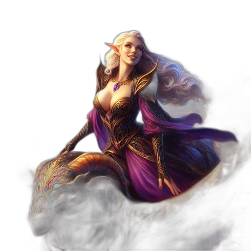 dragon, dress, fantasy art, concept art transparent PNG cut-out