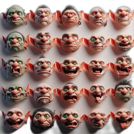 mask, face, 3d render, photorealistic transparent PNG cut-out