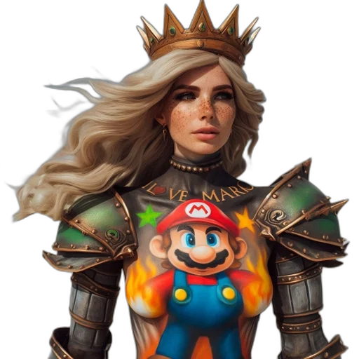 crown, face, weapon, concept art transparent PNG cut-out