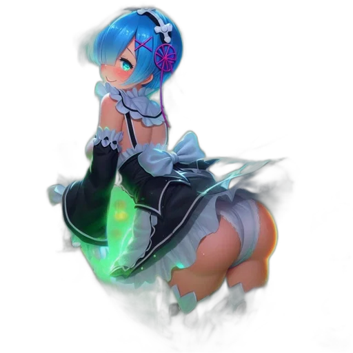 robot, dress, staff, weapon transparent PNG cut-out