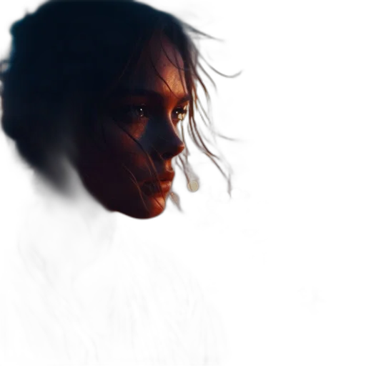face, mask, robot, hair transparent PNG cut-out