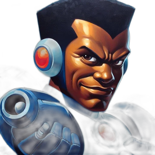 robot, face, concept art, comic book art transparent PNG cut-out