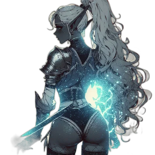 sword, staff, robot, concept art transparent PNG cut-out