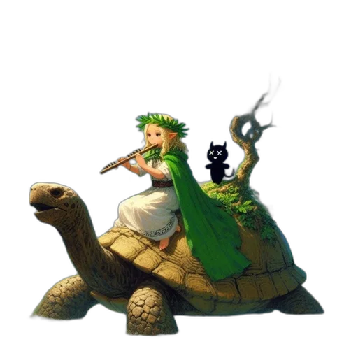 dragon, animal, staff, creature transparent PNG cut-out