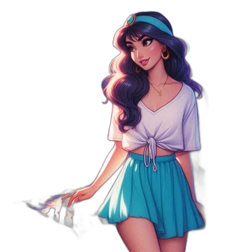 dress, staff, weapon, hat transparent PNG cut-out
