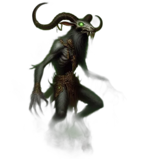 creature, mask, staff, dragon transparent PNG cut-out