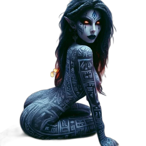 creature, fantasy art, concept art, pixel art transparent PNG cut-out
