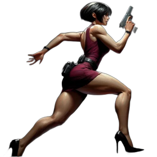 weapon, concept art, cyberpunk, comic book art transparent PNG cut-out