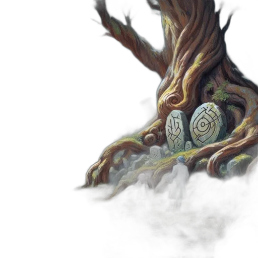 tree, dragon, creature, crown transparent PNG cut-out