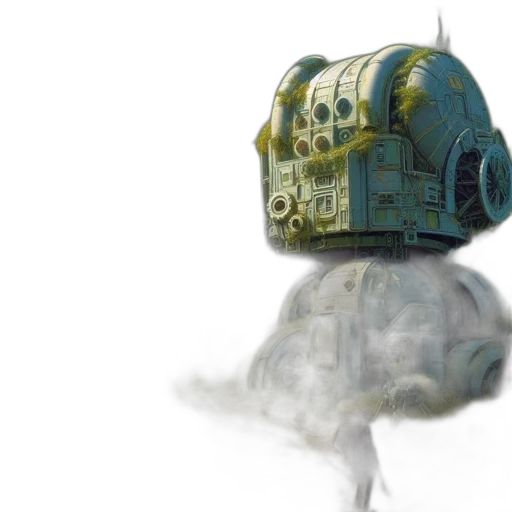 robot, mask, creature, weapon transparent PNG cut-out