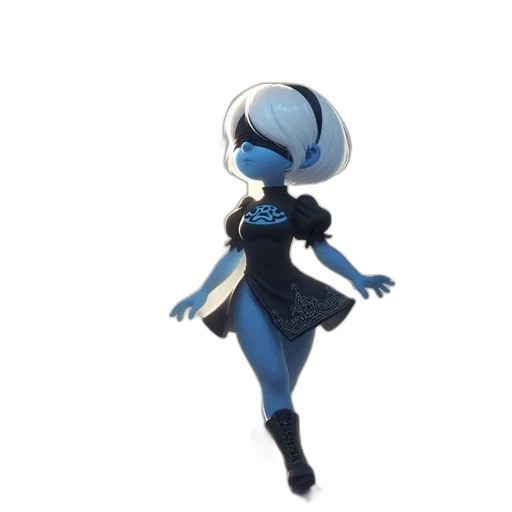 robot, dress, staff, mask transparent PNG cut-out