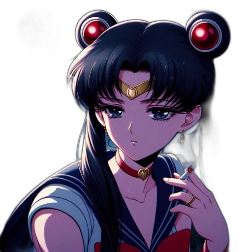 jewelry, anime, pixel art, vaporwave transparent PNG cut-out