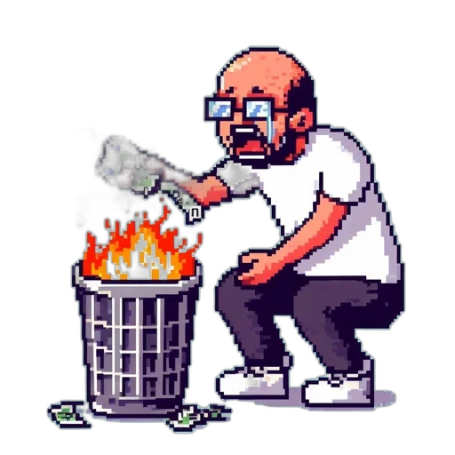 robot, pixel art, concept art, vaporwave transparent PNG cut-out