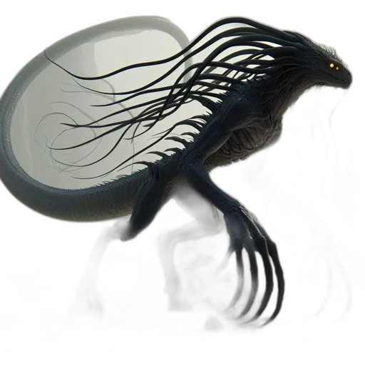 creature, hair, dragon, jewelry transparent PNG cut-out
