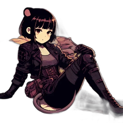 staff, weapon, creature, jacket transparent PNG cut-out