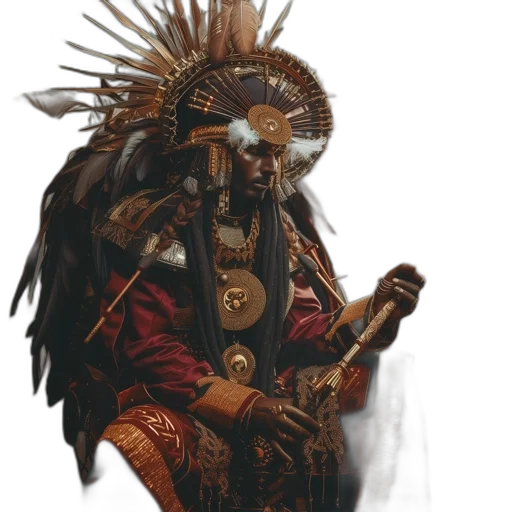 staff, weapon, face, crown transparent PNG cut-out