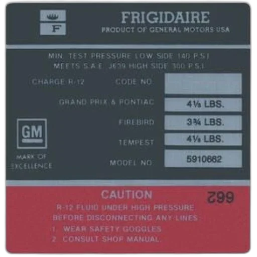 frigidaire, product, label, general transparent PNG cut-out