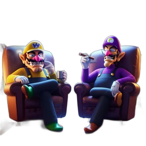 furniture, mask, concept art, 3d render transparent PNG cut-out