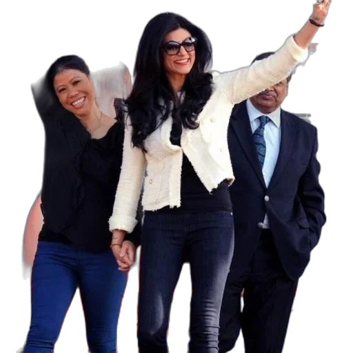 staff, three, people, pose transparent PNG cut-out