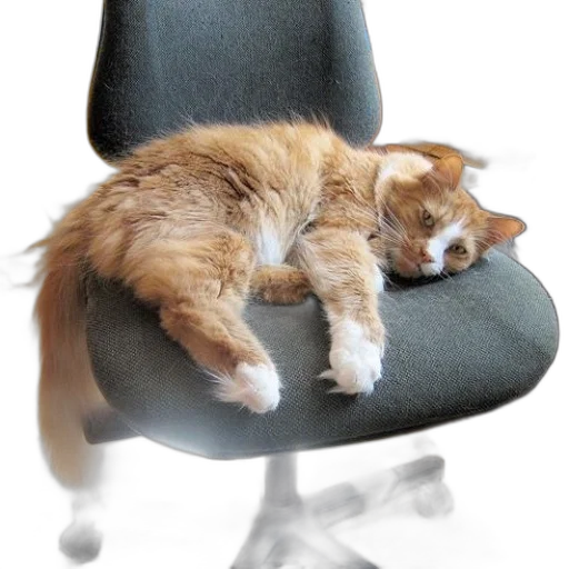 staff, furniture, animal, photorealistic transparent PNG cut-out