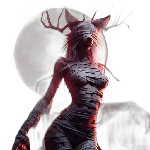 creature, dress, mask, animal transparent PNG cut-out