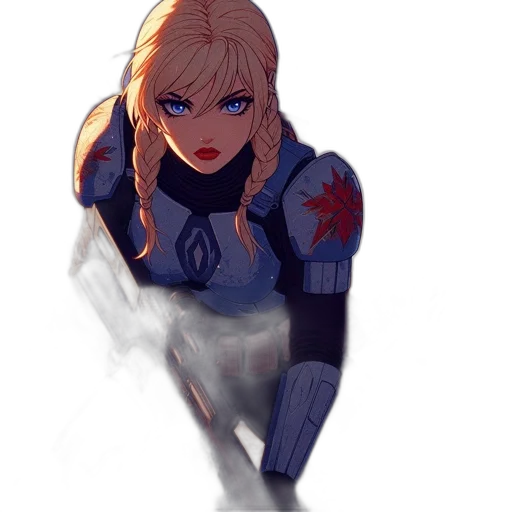 weapon, sword, jacket, robot transparent PNG cut-out