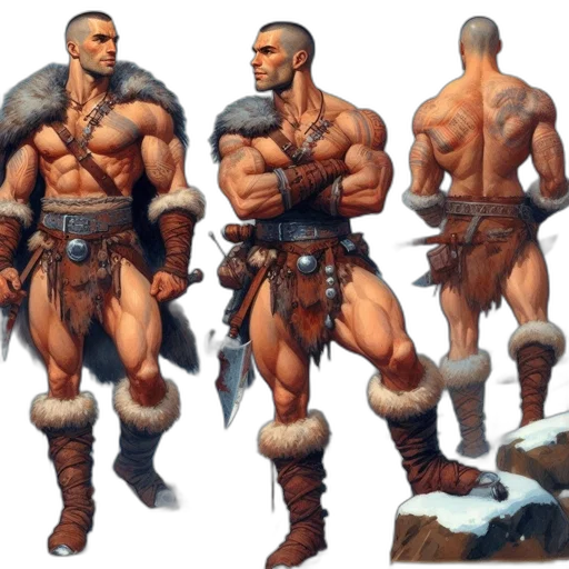 concept art, fantasy art, comic book art, 3d render transparent PNG cut-out
