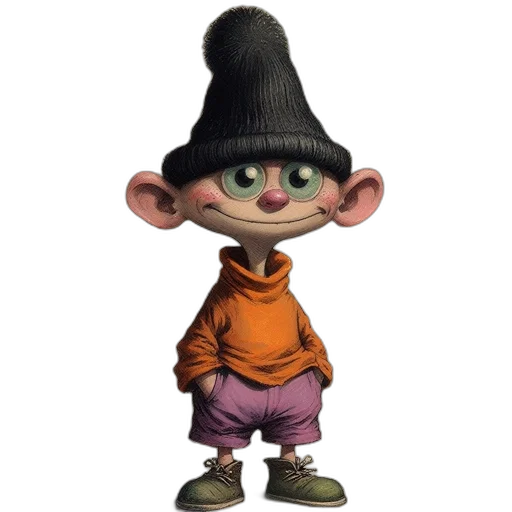 hat, staff, face, jacket transparent PNG cut-out