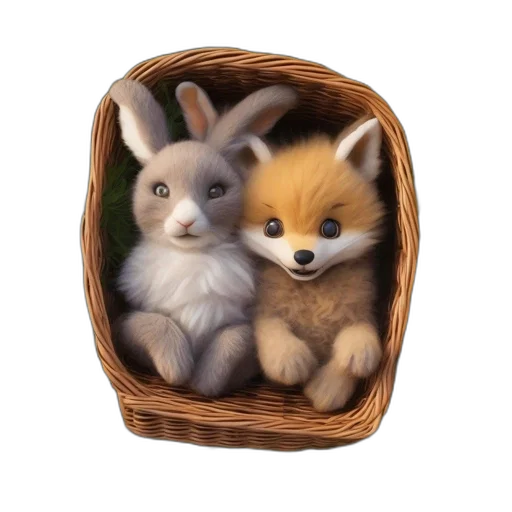 furniture, animal, 3d render, concept art transparent PNG cut-out
