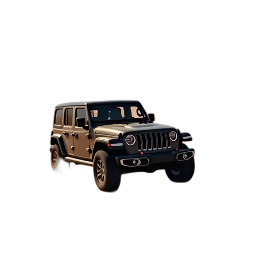 car, 3d render, photorealistic, jeep transparent PNG cut-out