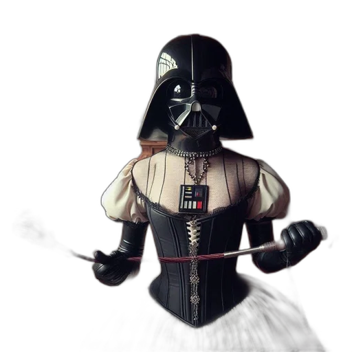 staff, mask, weapon, dress transparent PNG cut-out