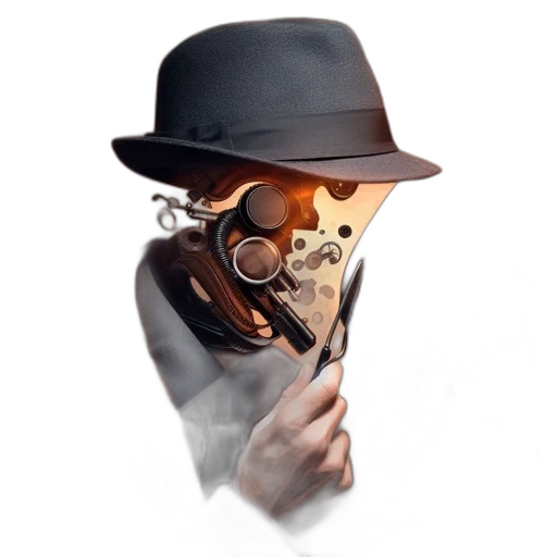 mask, weapon, hat, robot transparent PNG cut-out