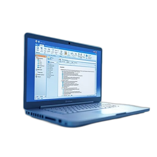 staff, 3d render, blue, outlook transparent PNG cut-out