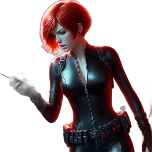 jacket, staff, concept art, cyberpunk transparent PNG cut-out