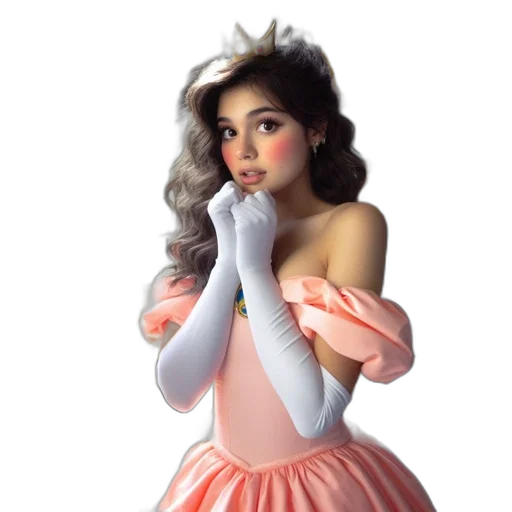 dress, crown, photorealistic, concept art transparent PNG cut-out
