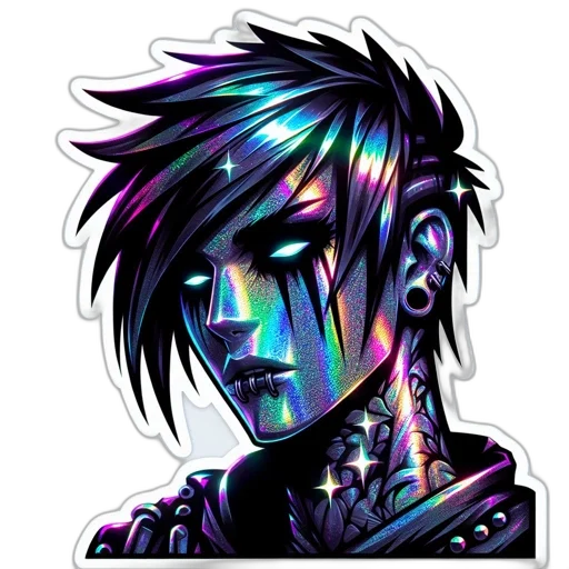 face, jewelry, staff, robot transparent PNG cut-out