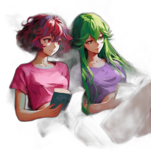 watercolor, pixel art, concept art, anime transparent PNG cut-out