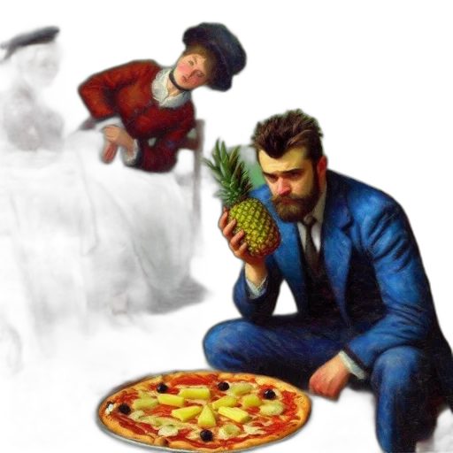 food, jacket, concept art, oil painting transparent PNG cut-out