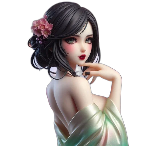 dress, jewelry, fantasy art, concept art transparent PNG cut-out