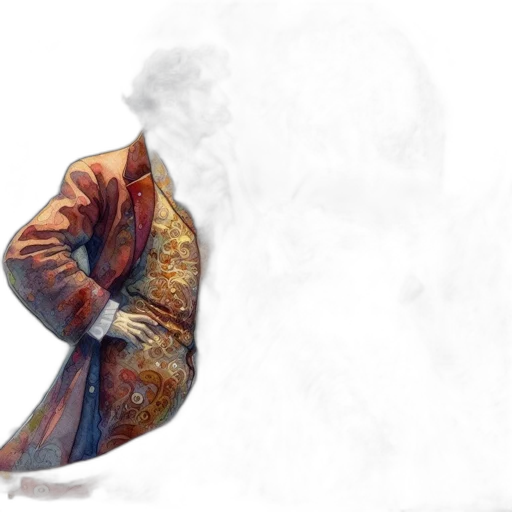 jacket, dragon, sword, mask transparent PNG cut-out