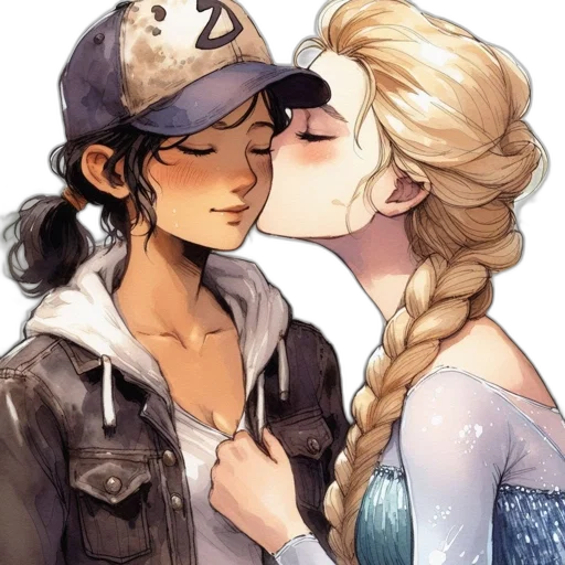 hat, comic book art, watercolor, cartoon transparent PNG cut-out