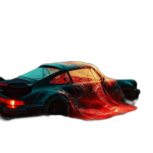 car, weapon, dragon, 3d render transparent PNG cut-out