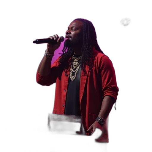 jacket, khaley, performing, stage transparent PNG cut-out