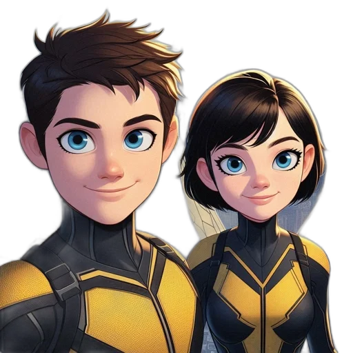 comic book art, concept art, cartoon, 3d render transparent PNG cut-out
