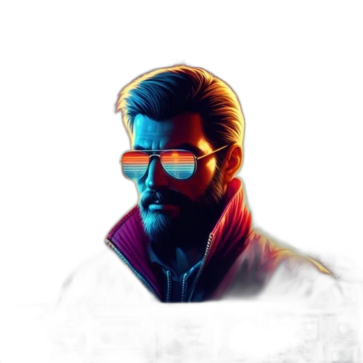 jacket, face, mask, robot transparent PNG cut-out