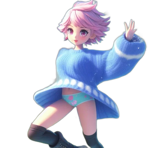 jacket, dress, weapon, staff transparent PNG cut-out