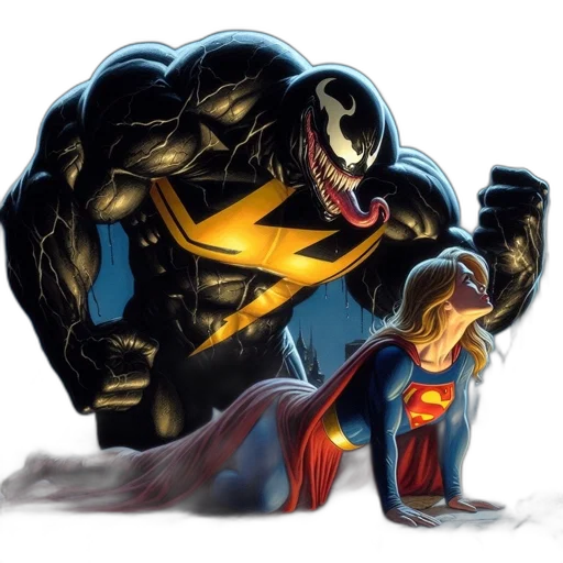 comic book art, concept art, menacing, creature transparent PNG cut-out